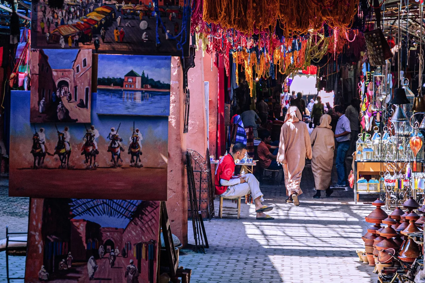 Marrakech en famille avec enfants — médina et jardins